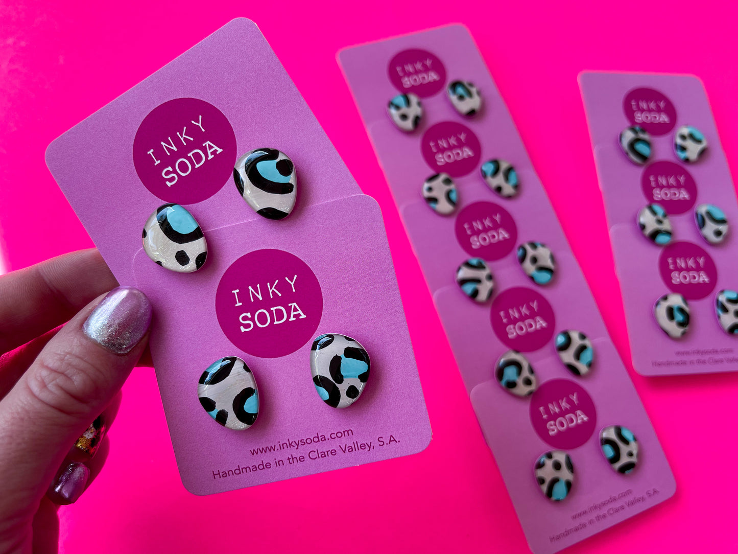 Lainey Leopard - mini Ester Studs