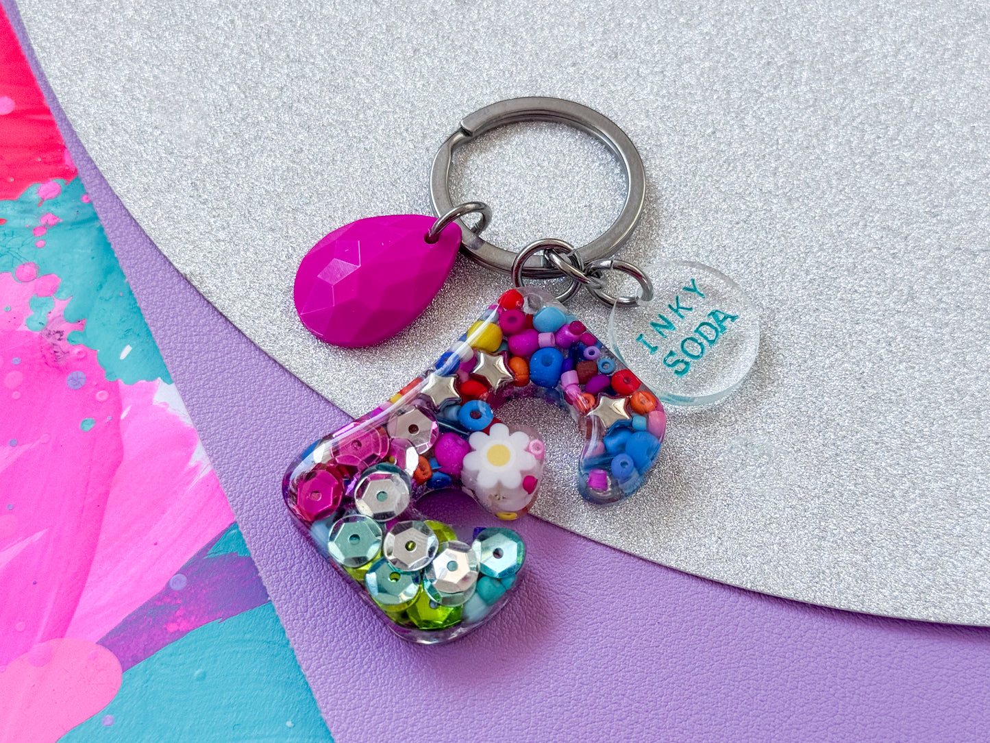 Letter “E” Keychain