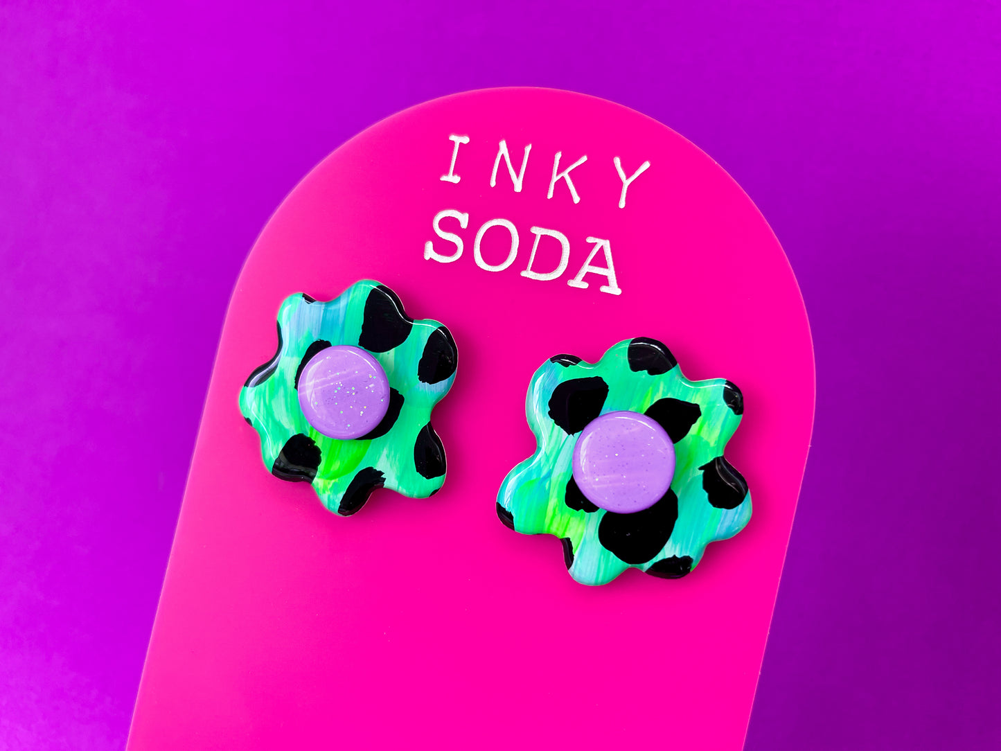 Celeste - Large Flower Studs