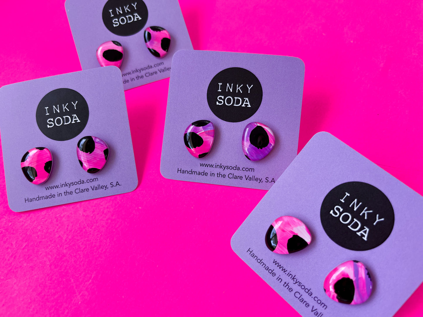 Cherry Cheetah - mini Ester Studs
