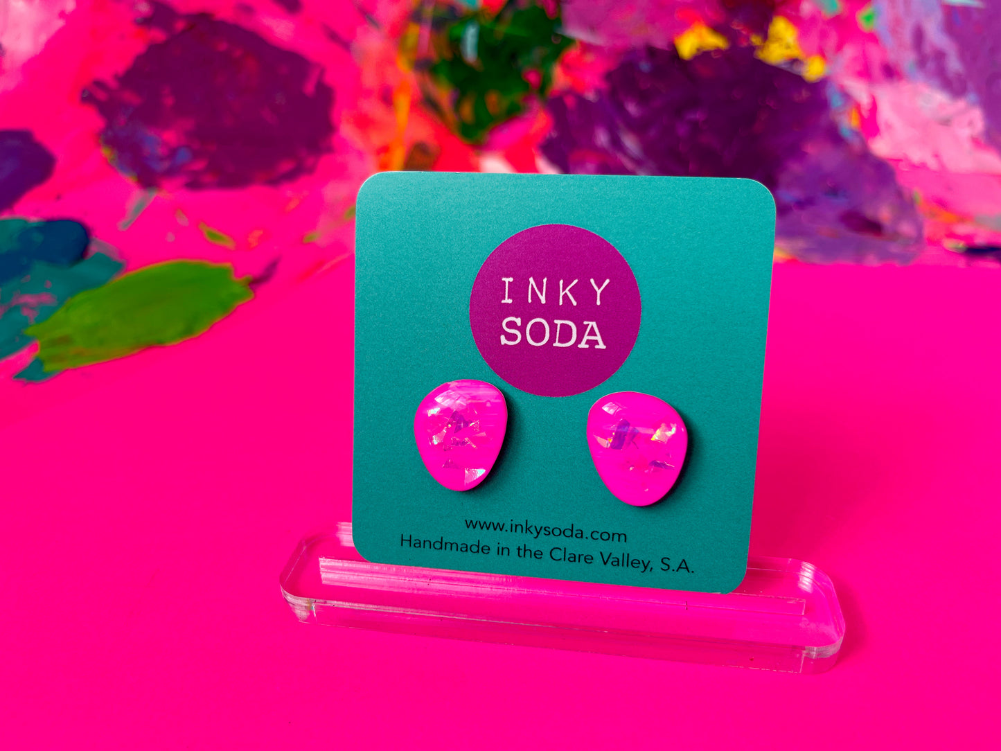 Hot Flamingo - mini Ester Studs