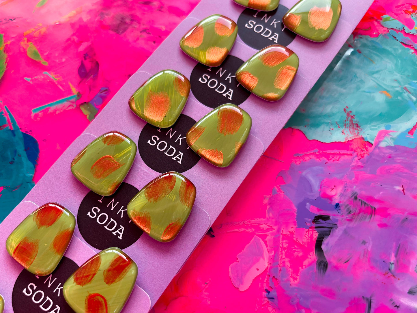 Bronzed Avo - Polly Studs