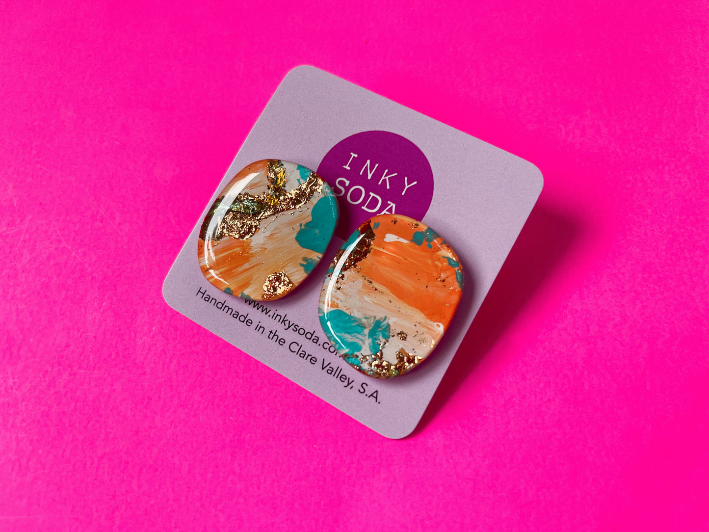 Oyster Turquoise - small Essen Studs
