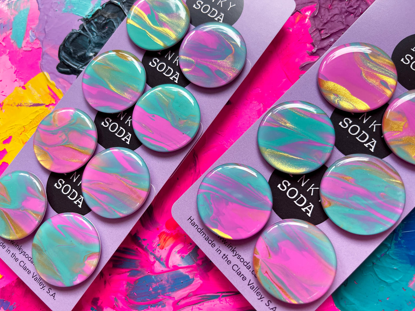 Rainbow Unicorn - Mongo Studs