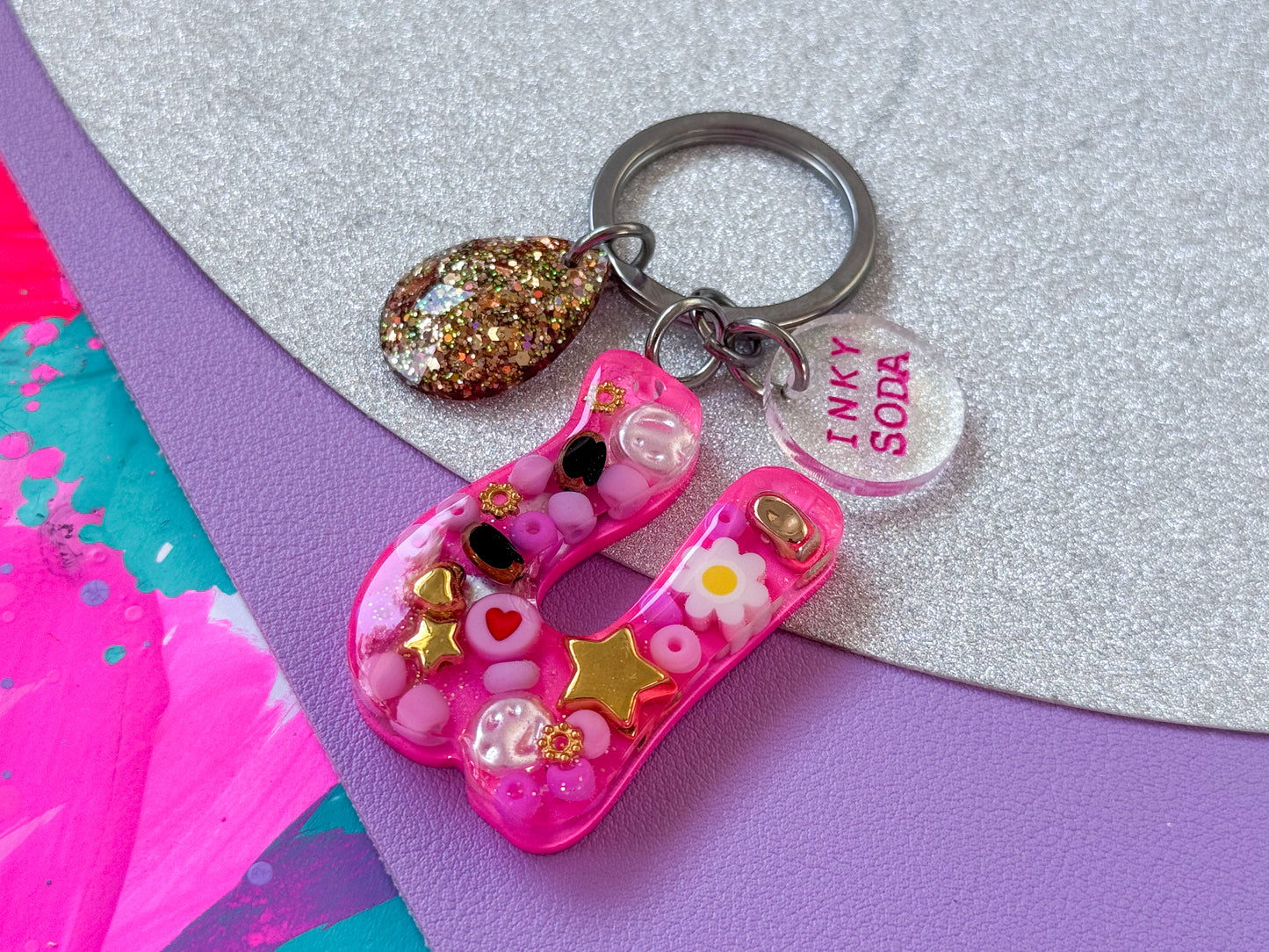 Letter “U” Keychain