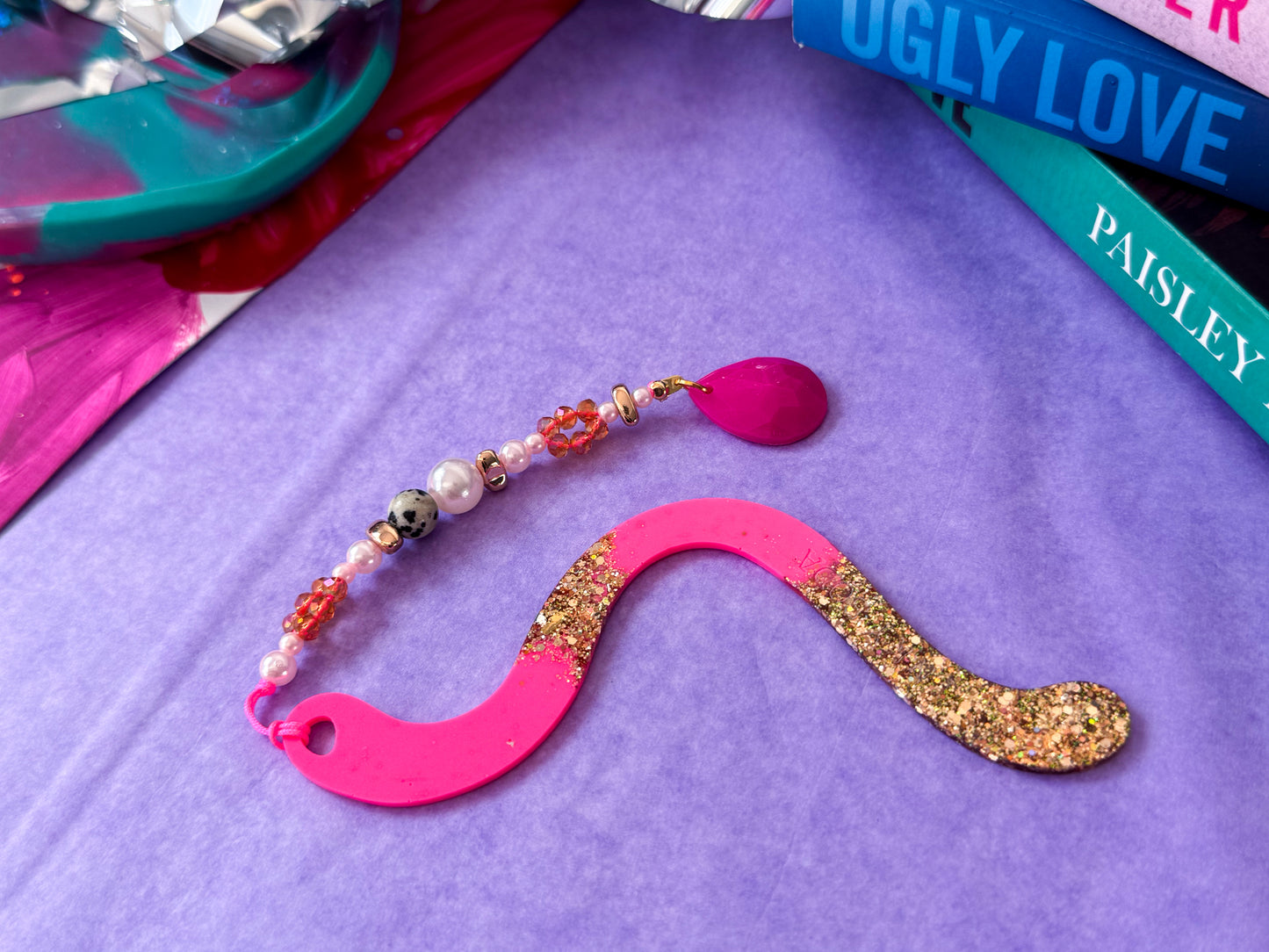 Wispy Bookmark - Glitter Doll
