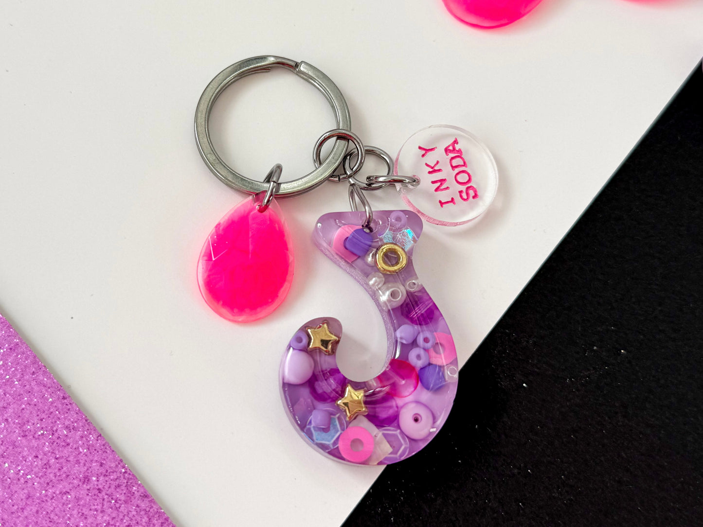 Letter “J” Keychain