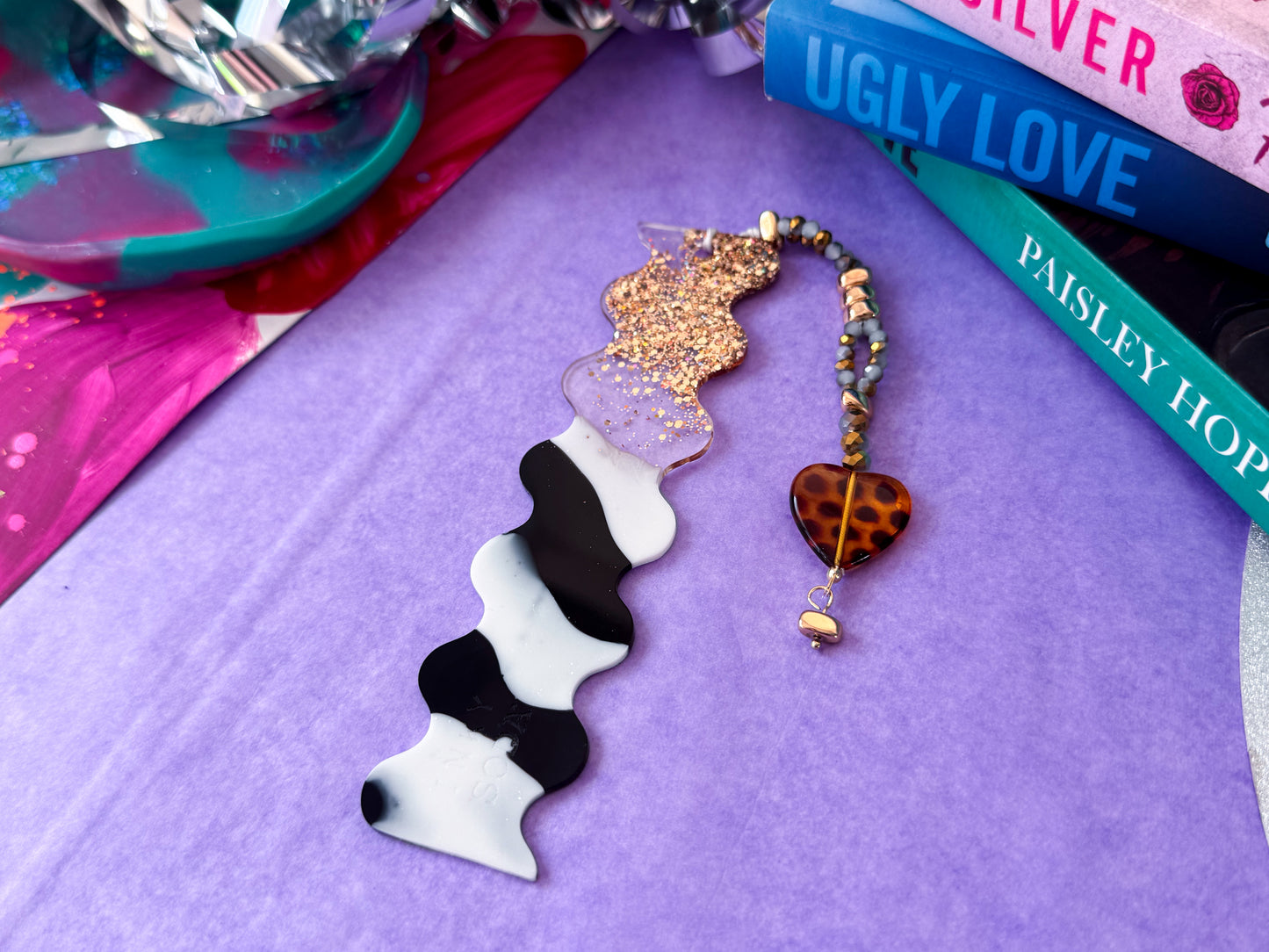 Ripple Bookmark - Monochrome Muse