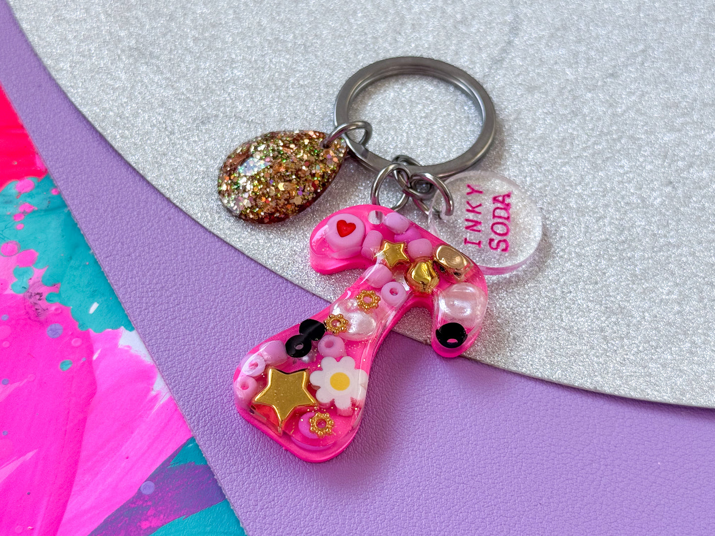 Letter “T” Keychain