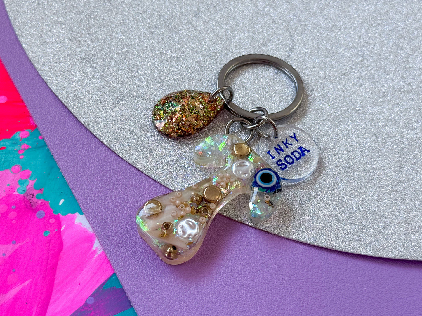 Letter “T” Keychain