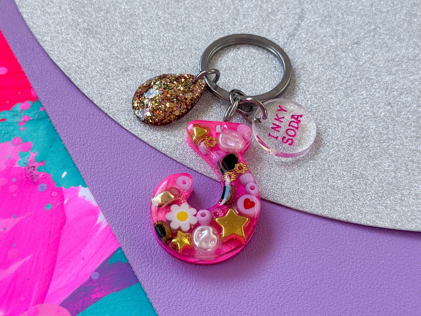 Letter “J” Keychain