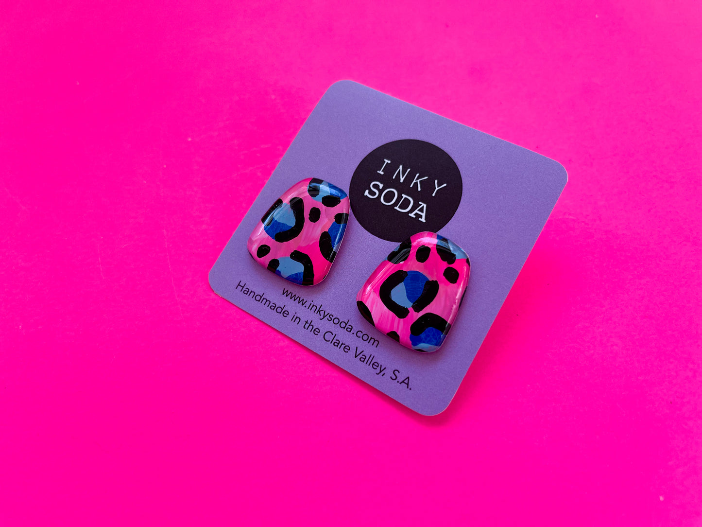 Lucy Leopard - SECONDS Polly Studs