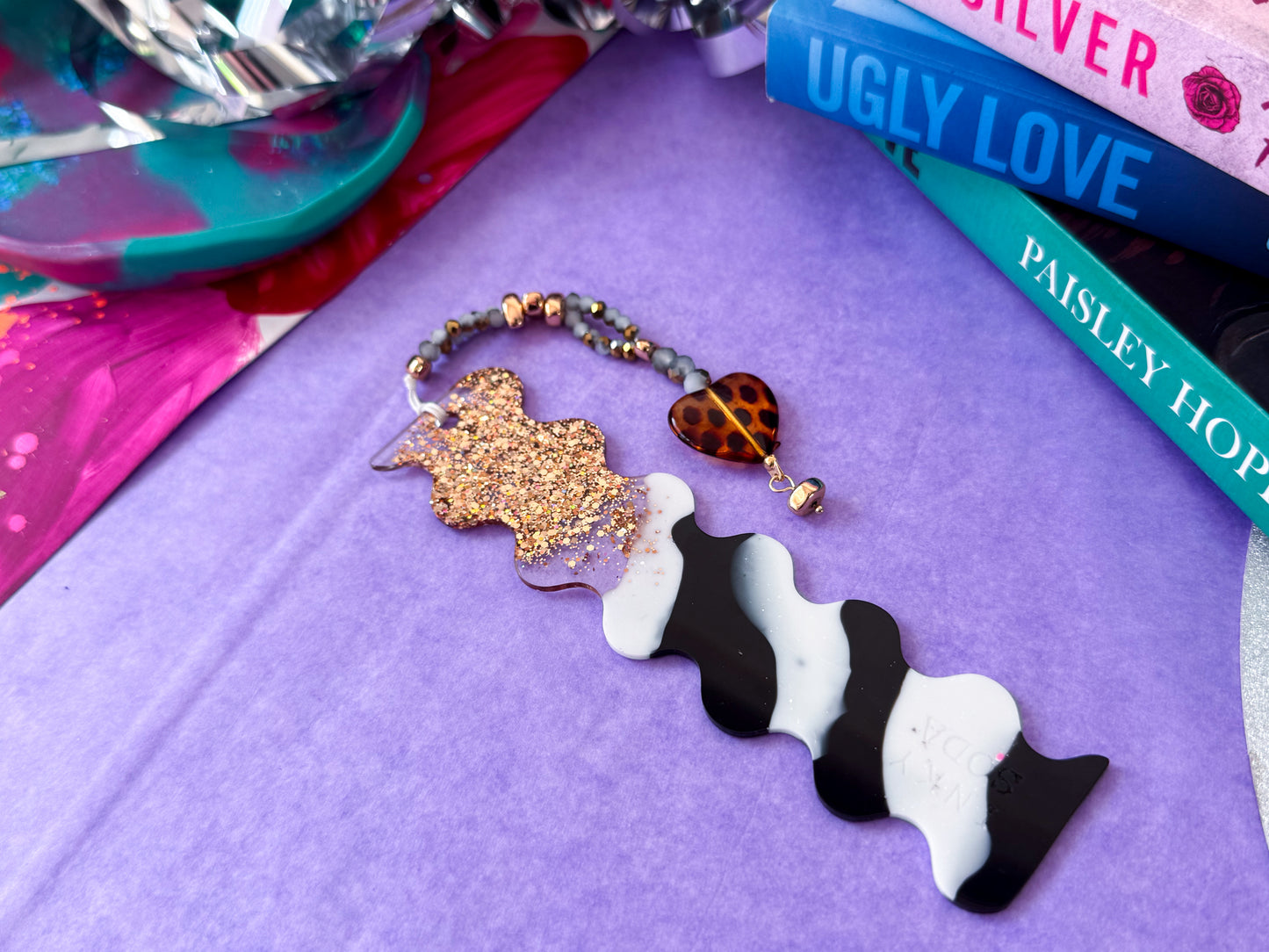 Ripple Bookmark - Monochrome Muse