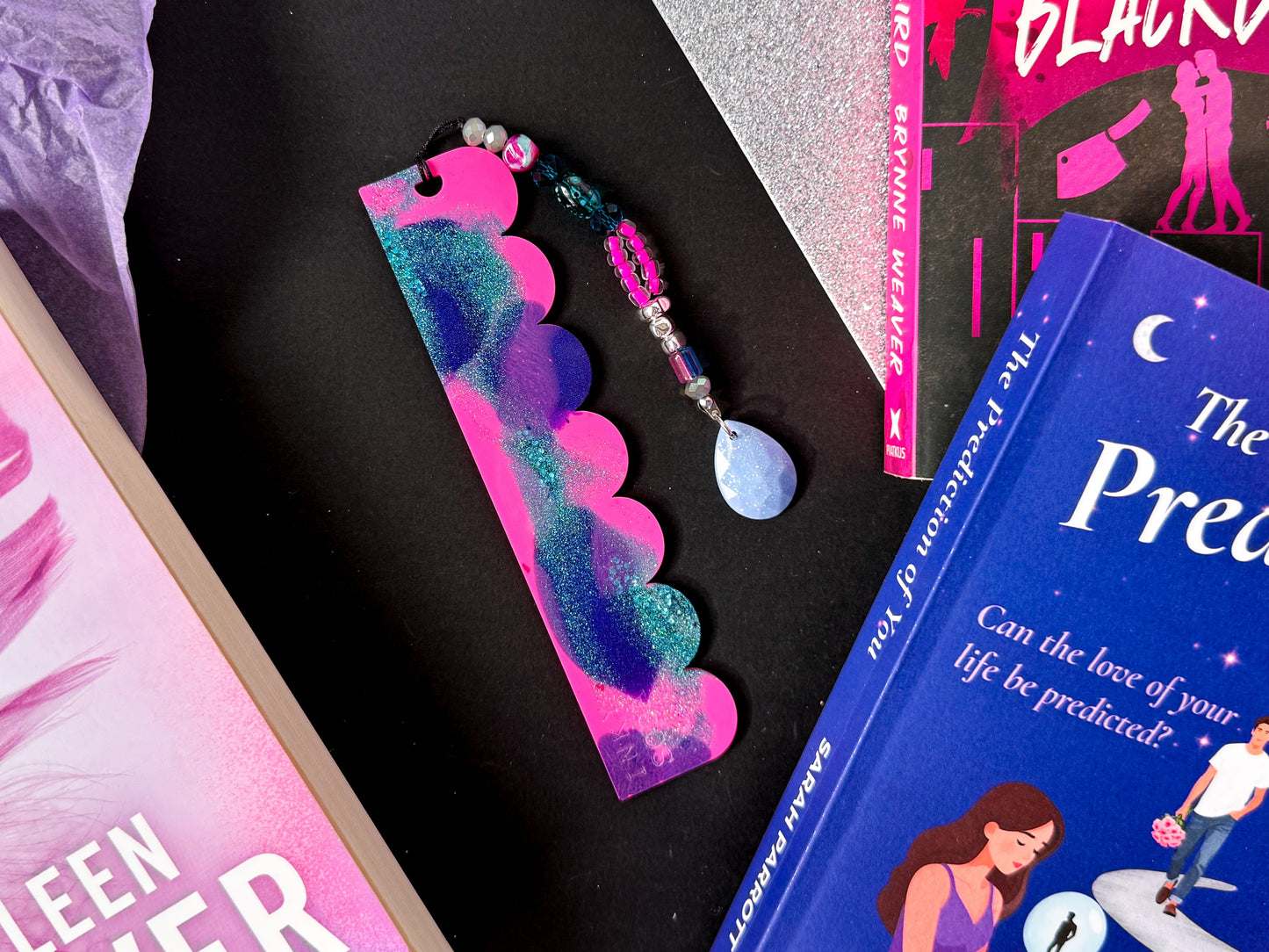 Petal Edge Bookmark - Indigo Haze