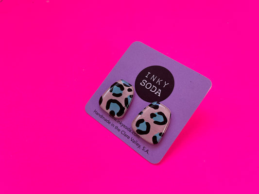 Lainey Leopard - SECONDS Polly Studs