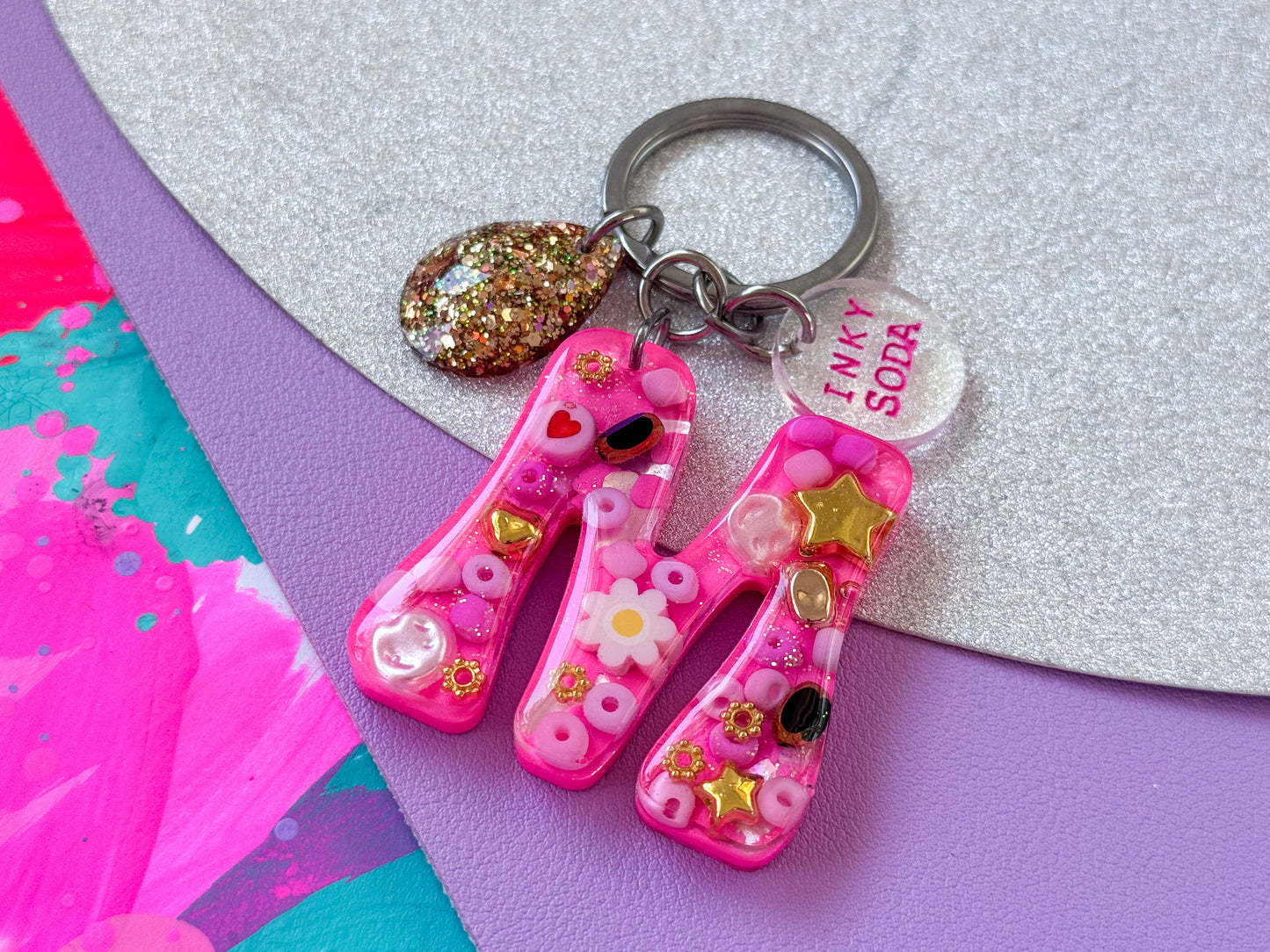 Letter “M” Keychain